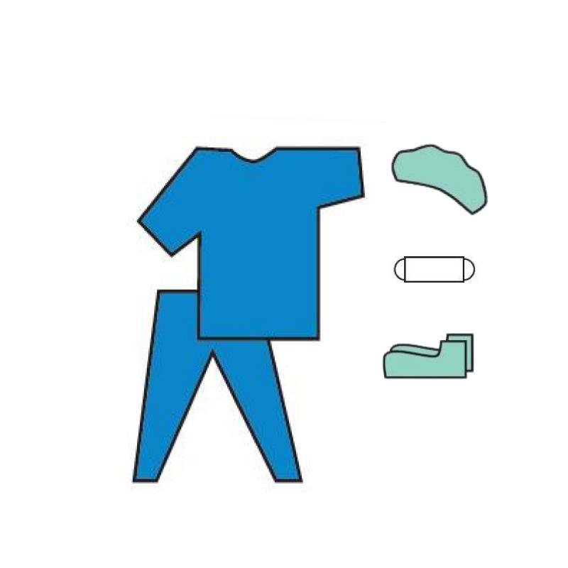 Комплект одягу для відвідувача, нестерильний, одноразового використання ,ТМ «АХІЛЛ»